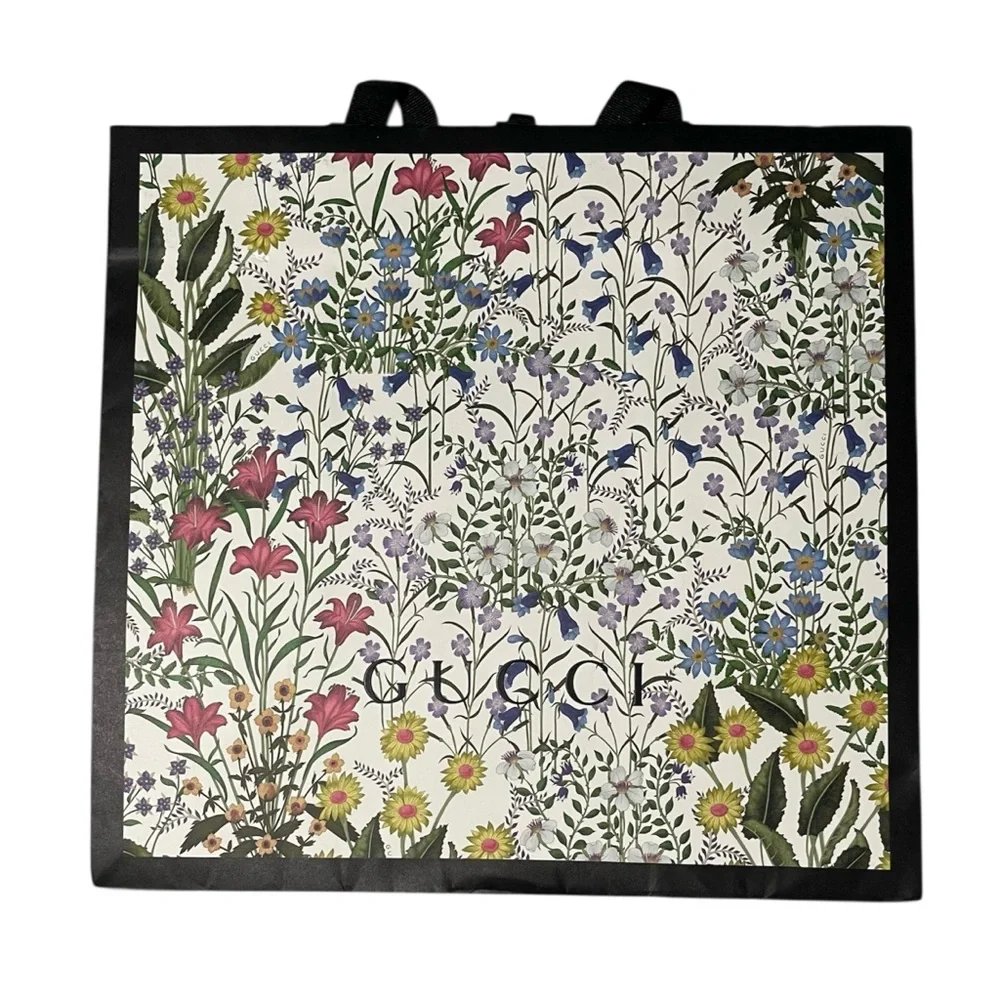 GUCCI Floral Paper Bag